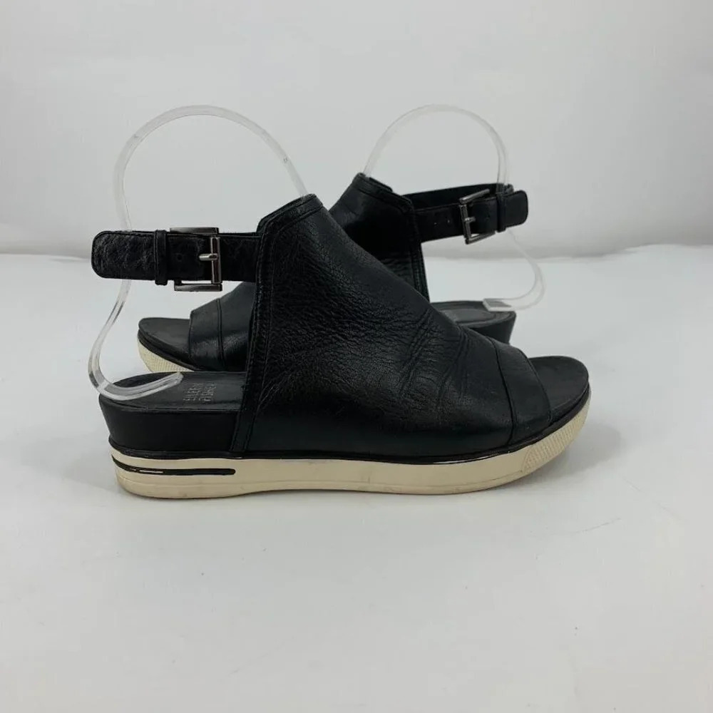 Eileen Fisher Women's Cover 2 Leather Open Toe Platform Sandals Size 6.5